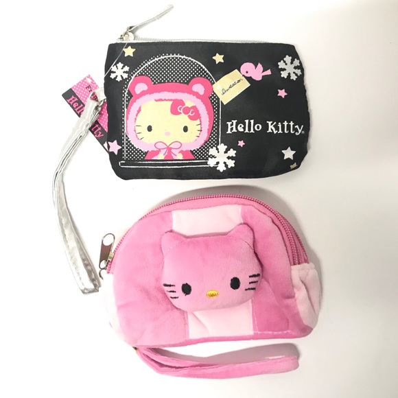 Hello Kitty Handbags - Lot of 2 Hello Kitty Coin Purse Wristlets
